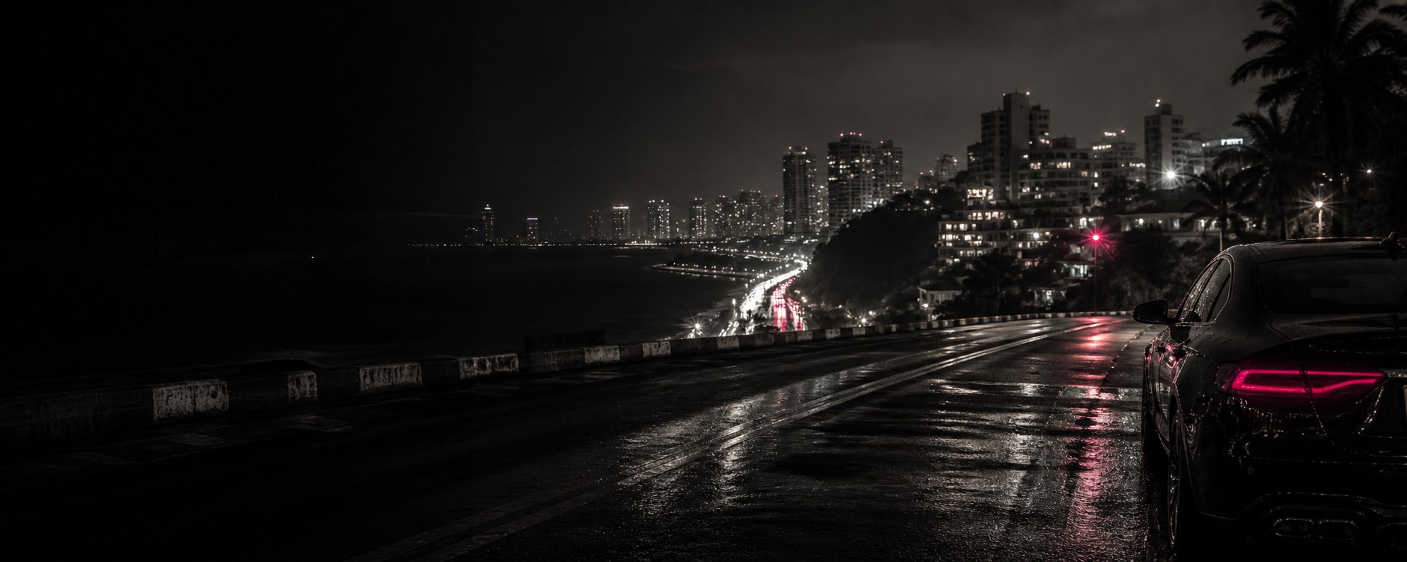 Vista noturna da cidade do One Roleplay